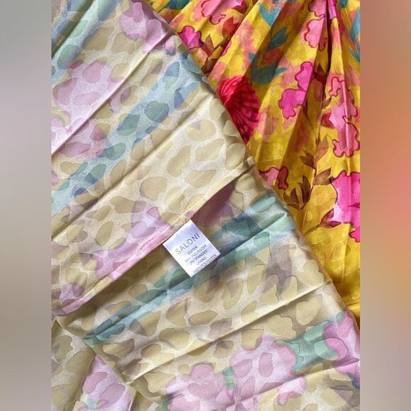 Saloni Tie-Back Midi-Dress size 0 - Picture 16 of 16